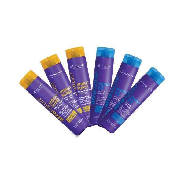 Kit Ativador De Cachos e ou Hidrat 22 Leave-In  Afro Nature 300ml All Nature - 6 Unids. A Escolher