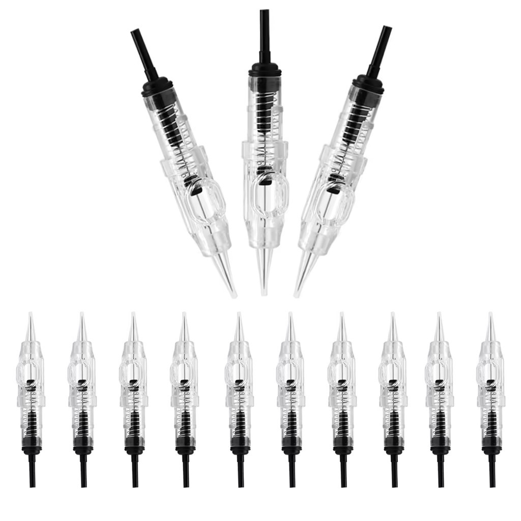 Kit 10 Agulhas Dermografo Easy Click 1 Ponta/ 2 Pontas/ 3 Pontas/ 5 Pontas