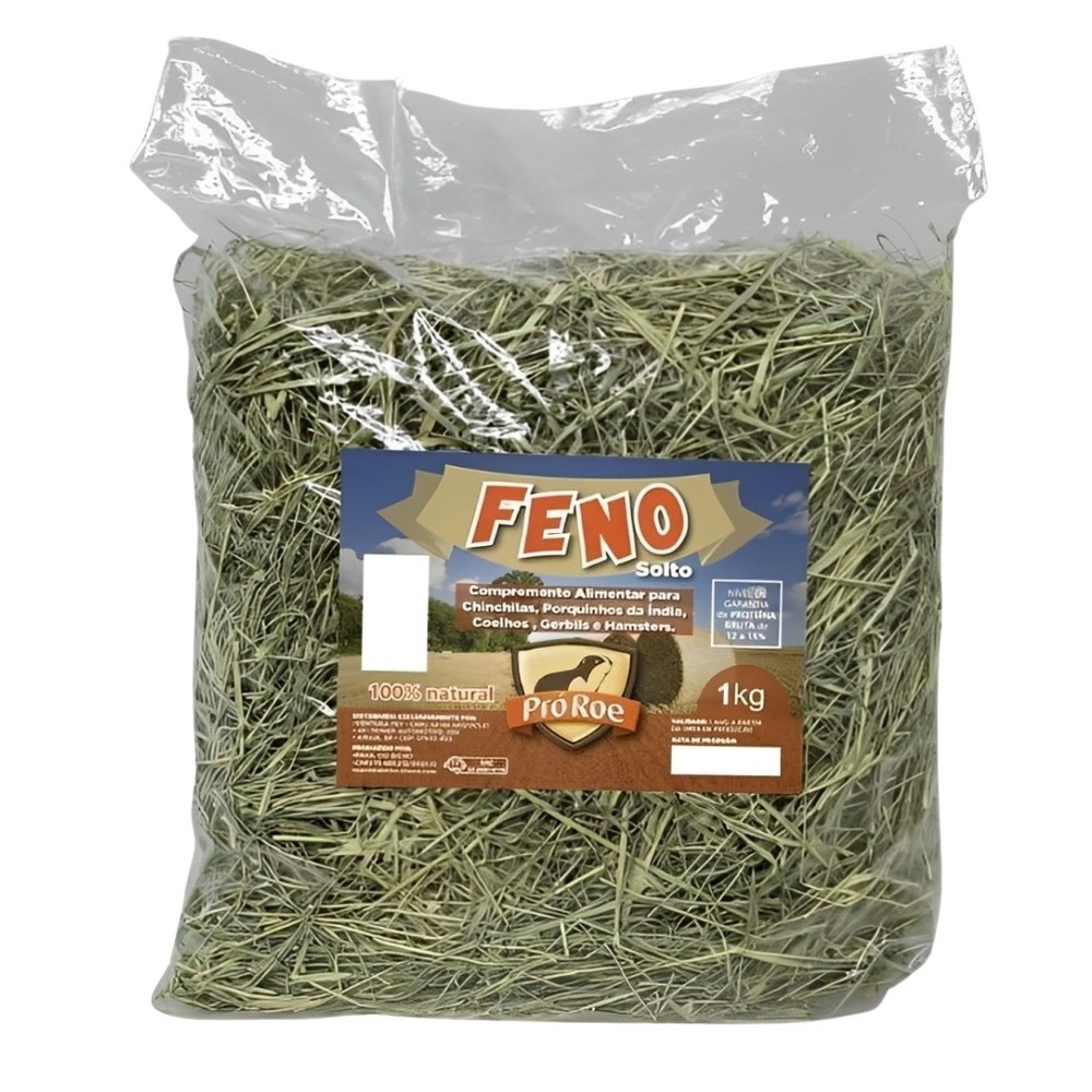 Feno In Natura Coelho Hamster Porquinho Índia Chinchila 1Kg