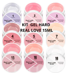 Kit especial 2 Gel Hard para Alongamento 15ml - Real Love