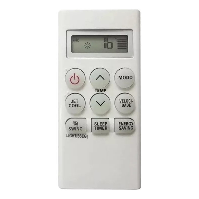 Controle P/ Ar Condicionado Compatível LG Smile Usnq122hsg3