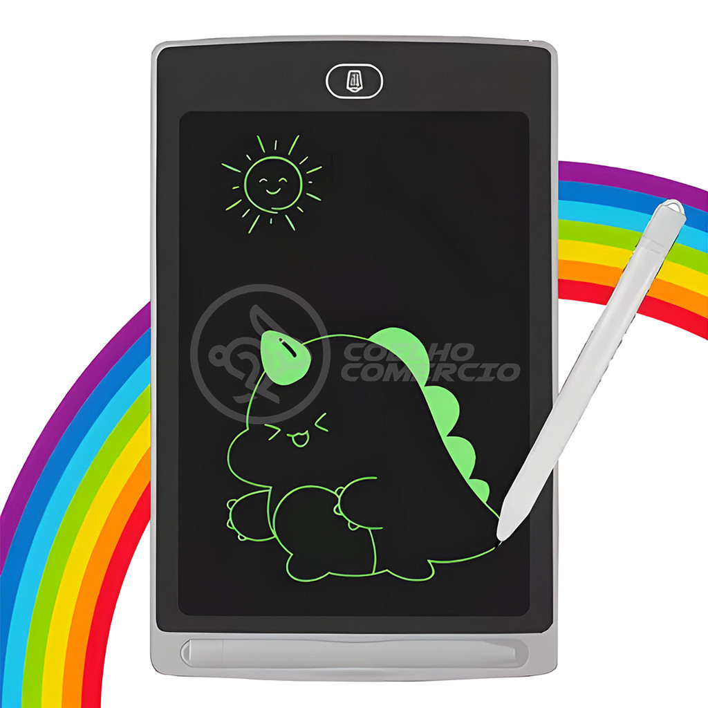 Tablet Lousa Mágica Eletrônica 12" Pintura Colorida Anotações sem Papel Desenhos Criativo…