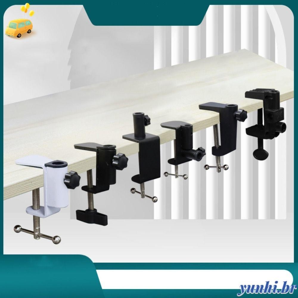 Grampo De Suporte YUNHI , Mesa Metálico Preto Branco , Acessórios De Iluminação Em Plástico De Alta Qualidade