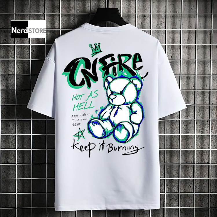 Camisa Camiseta StreetWear Bear Algodão Premium em Oferta na Shopee