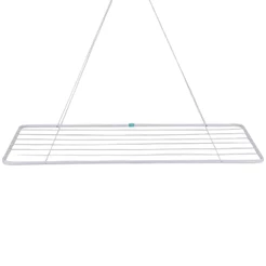 Varal de Teto em Aço 1,20 M x 56 CM Branco 006007 MOR