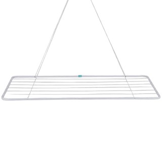 Varal de Teto em Aço 1,20 M x 56 CM Branco 006007 MOR em Oferta na Shopee