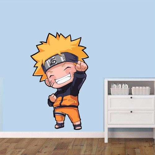 Adesivo Parede Desenho Mangá Naruto Luta Game Sasuke Ca16851