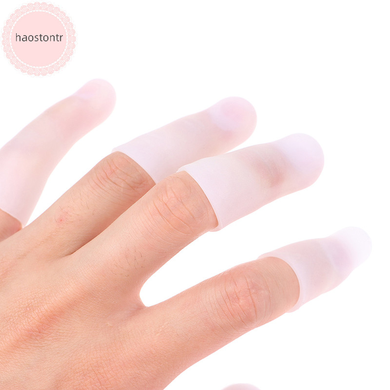 Haostontr 10 Unid . Dedos Protetores De Em Gel De Silicone Para Luvas De Suporte De Bracelete BR