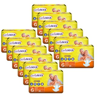 Kit com 12 Fraldas Geríatricas Geriamax G com 20un cada em Oferta na Shopee