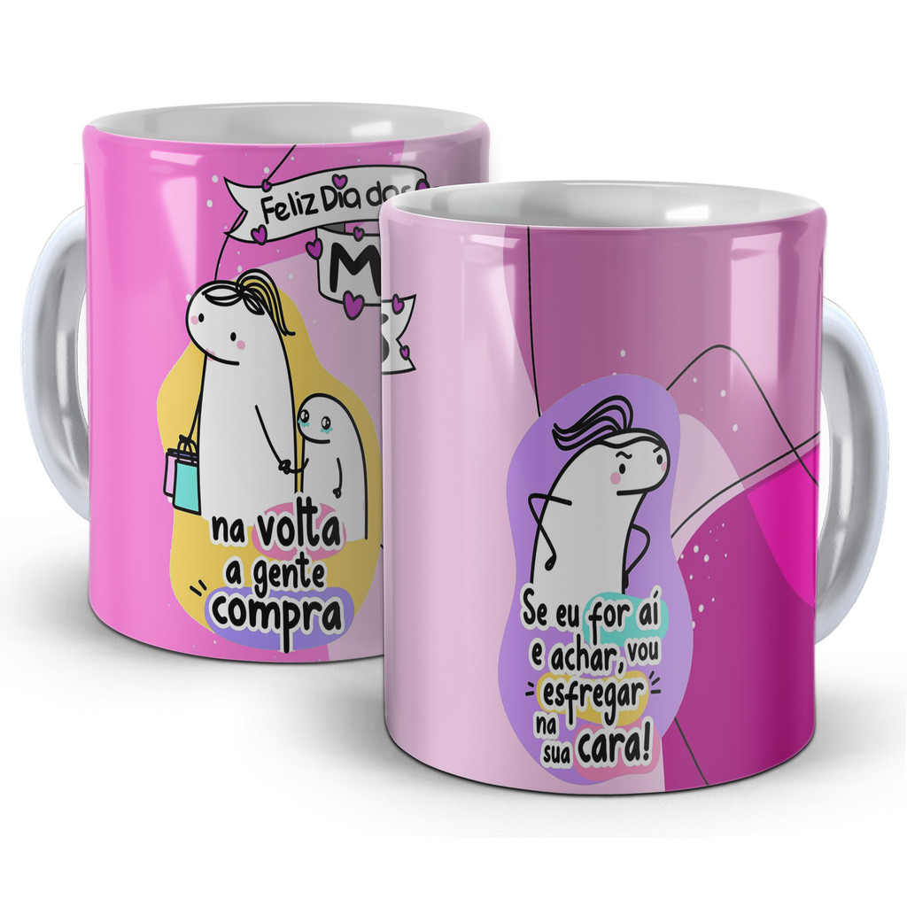 Caneca Dia das Mães - Vou esfregar na sua cara