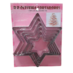 Kit Cortador Estrela 6 Pontas (Árvore Natal) - Ref.657 - 1 unidade - RR Cortadores - Rizzo