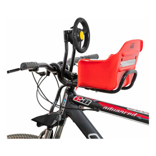 Cadeirinha De Bicicleta Frontal Infantil Universal Vermelha em Oferta na Shopee