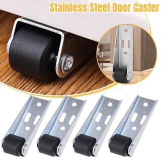 4Pcs Rolo Direcional De Aço Inoxidável-Deslizante Auxiliar De Móveis-Roda Inferior Plana De Armário-Resistente Ao Desgaste , Silencioso-Acessórios De Ferragens-Polia Móvel De Portas em Oferta na Shopee