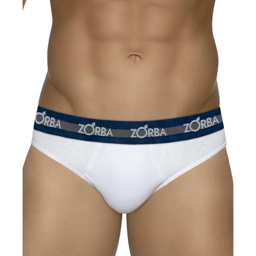 Cueca Slip Cavada Zorba Max 764 100% Algodão Ajuste Perfeito