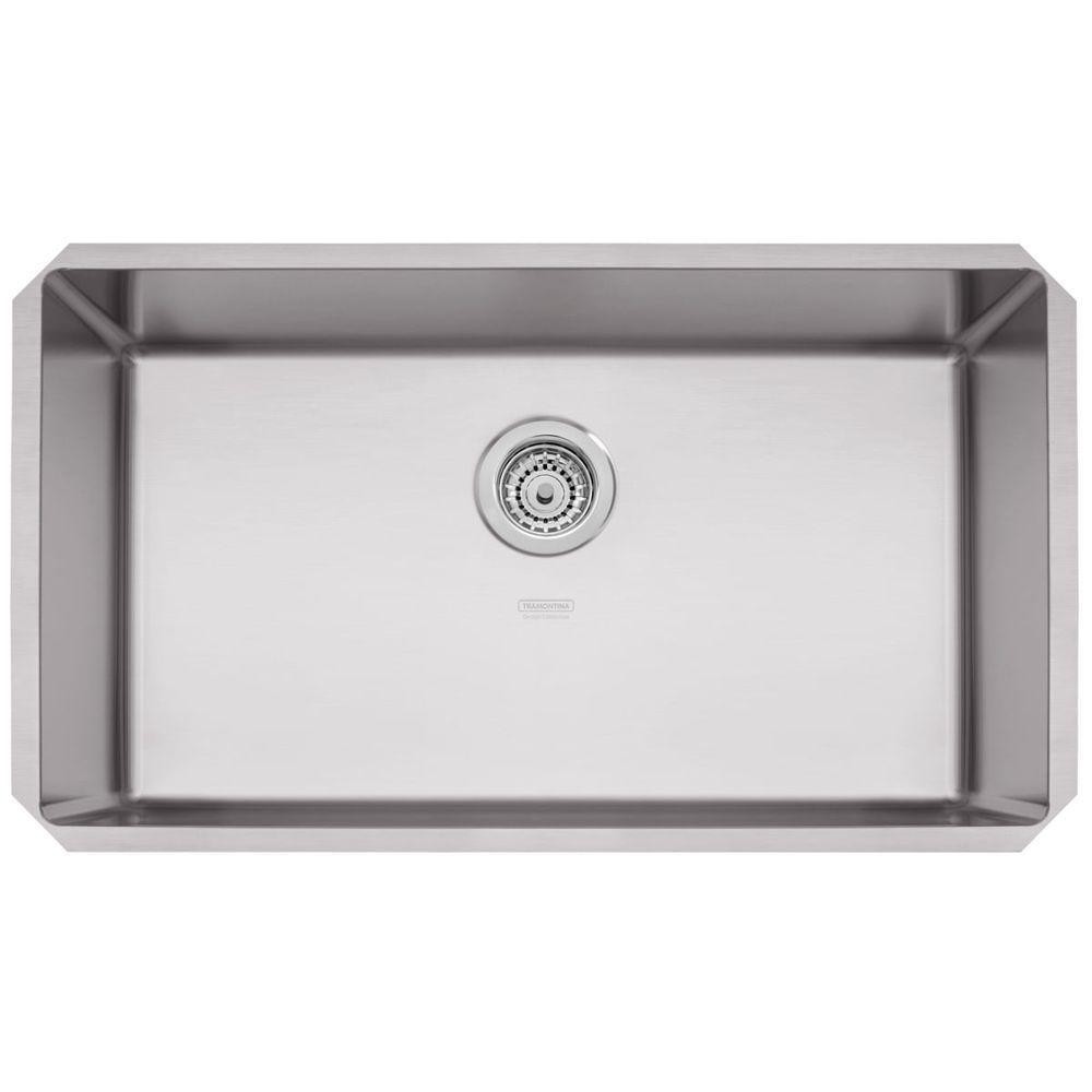 Cuba De Embutir Quadrum 70 U Tramontina 70 X 40 X 20 Cm Em Aço Inox Acetinado Outlet