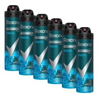 Kit 6 Desodorantes Rexona Men Antitranspirante Aerossol Xtra Cool 150ml em Oferta na Shopee