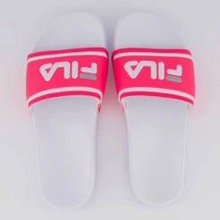 Chinelo Fila Stripes Feminino Branco e Rosa