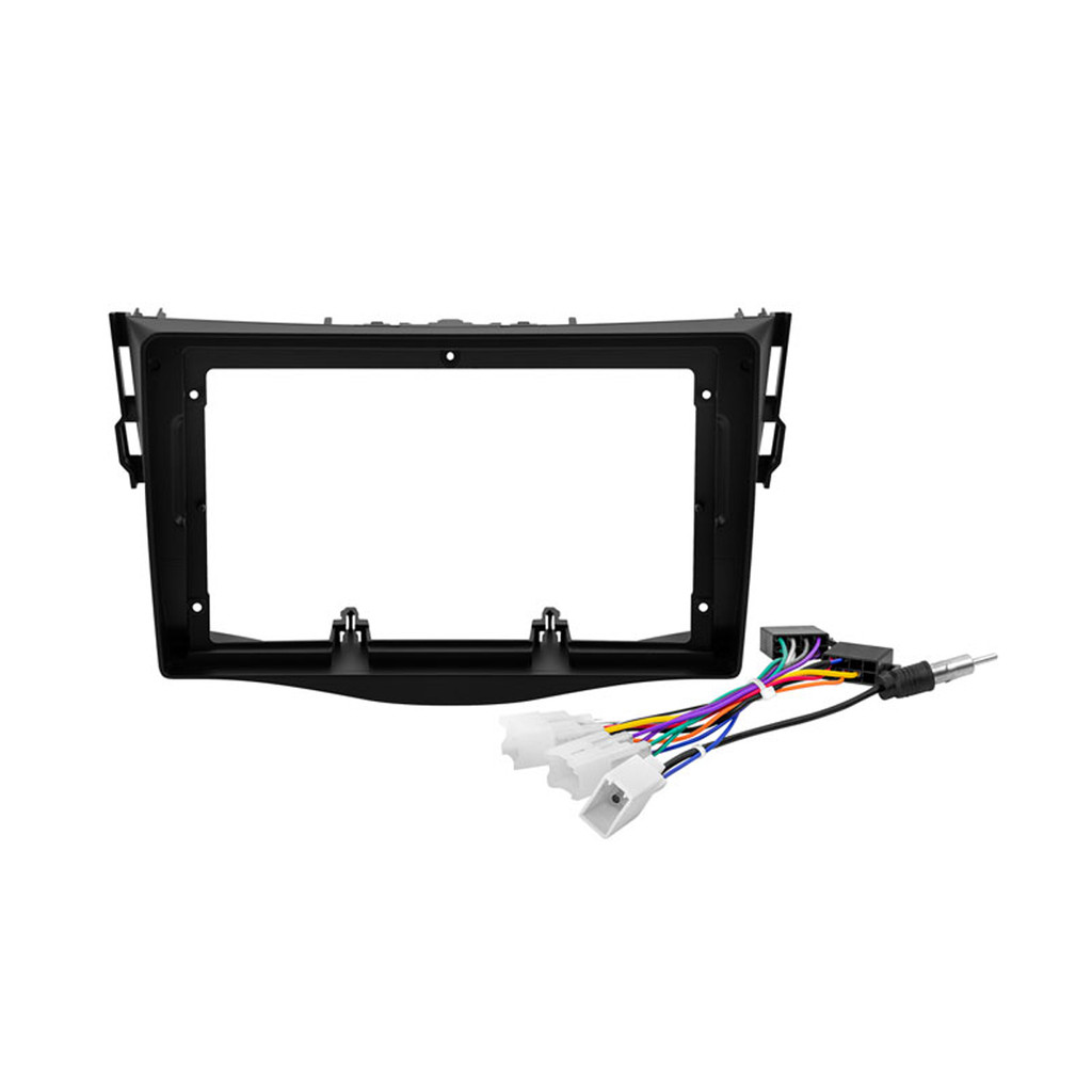 Kit Moldura Painel 9 Pol Rav4 2008 2009 2010 2011 2 Din Preto Chicote Som Plug Antena em Oferta na Shopee