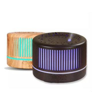 Difusor De Aromas & Umidificador C/ 7 Cores 700ml Cor Marrom-BEGE em Oferta na Shopee