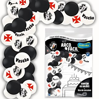 KIT ARCO FACIL DE BALOES VASCO DA GAMA n°9 48 UN + 1 FITA ARCO FESTCOLOR em Oferta na Shopee