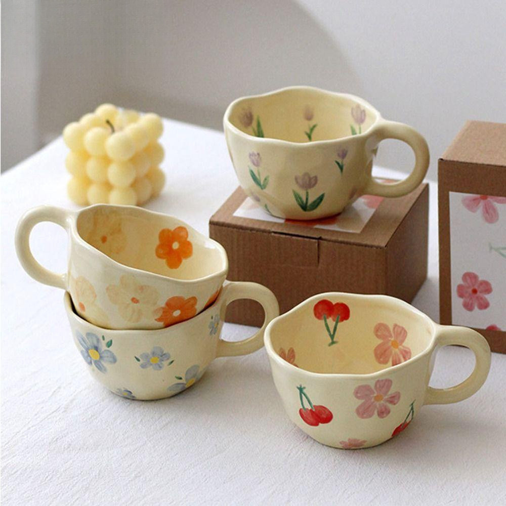 Irregular Flor , Cerâmica 4Colors Canecas De Leite , Ins em Oferta na Shopee