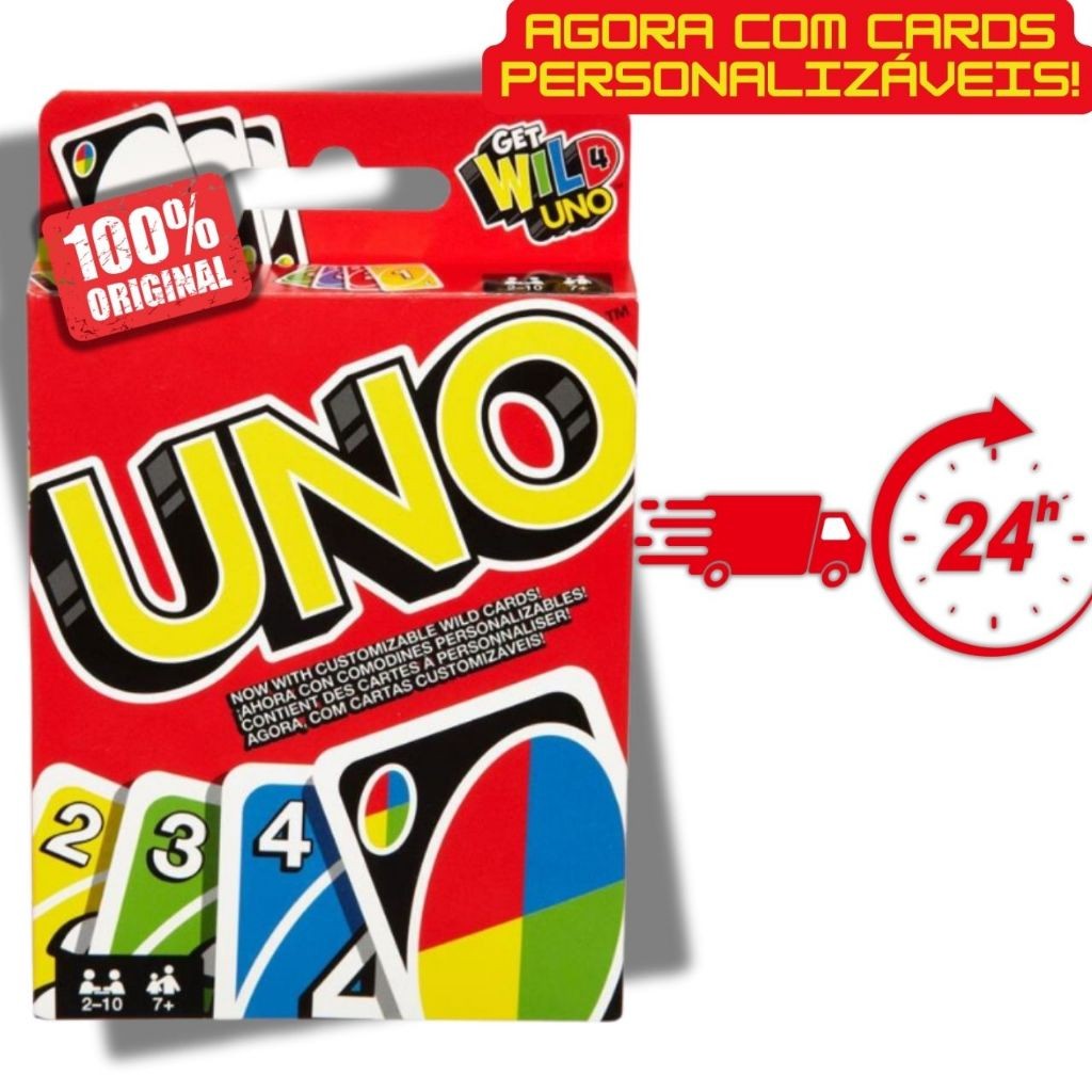 UNO Diversão Garantida Junte a Família e Amigos | Clássico Jogo de Estratégia | Jogo Original