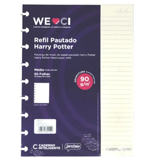 Refil 50 Folhas Caderno Inteligente Médio 17x23cm Harry Potter em Oferta na Shopee