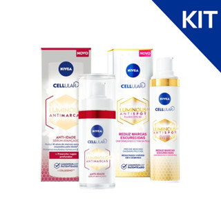 KIT NIVEA Cellular Luminous 630°Fluido Facial FPS50 40ml + Sérum Facial ANTIMARCAS 30ml