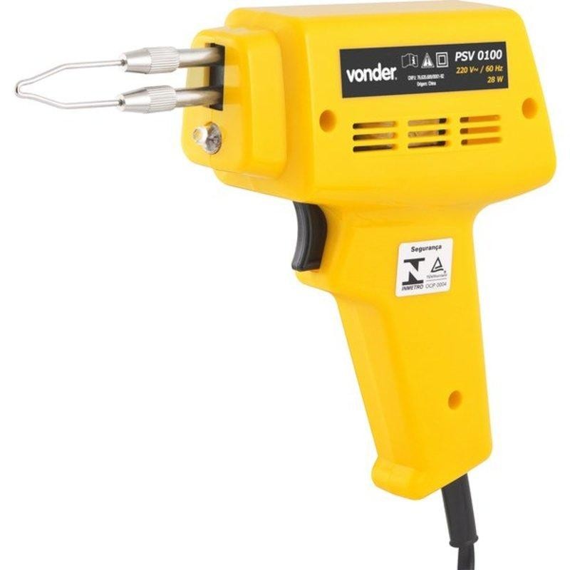 Pistola de solda 28 watts 220 volts psv0100 - Vonder - Home & Living