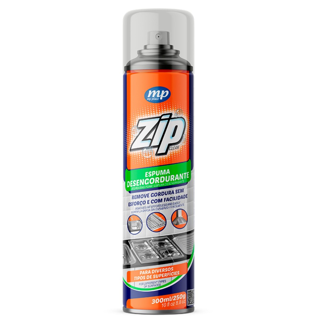 Espuma Desengordurante Limpeza Pesada Zip 300Ml - My Place em Oferta na Shopee