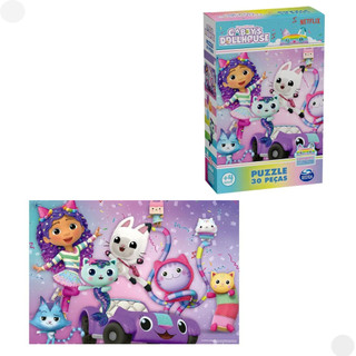 Quebra-Cabeça - Gabby’s Dollhouse - 30 Peças - 04689 - Grow em Oferta na Shopee