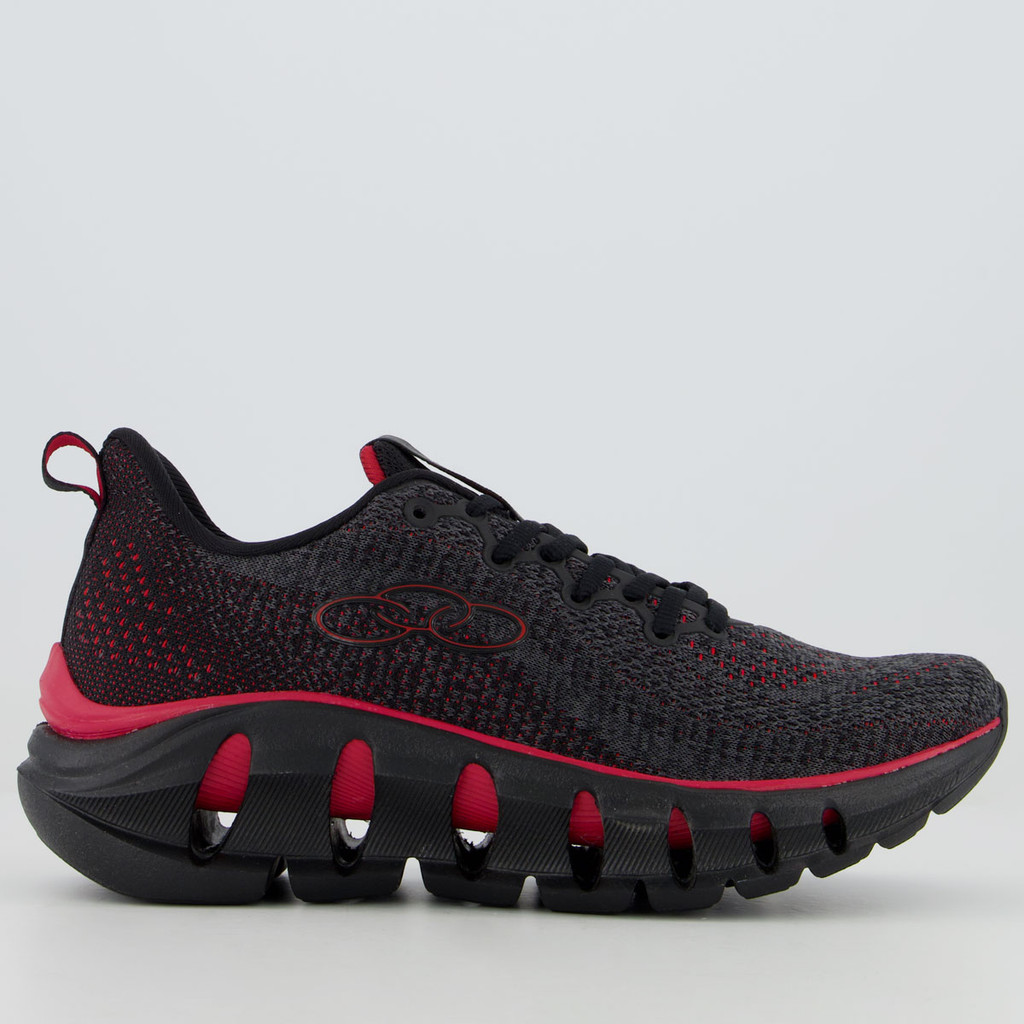 Tênis Olympikus Diffuse 4 Preto e Vermelho - Men Shoes