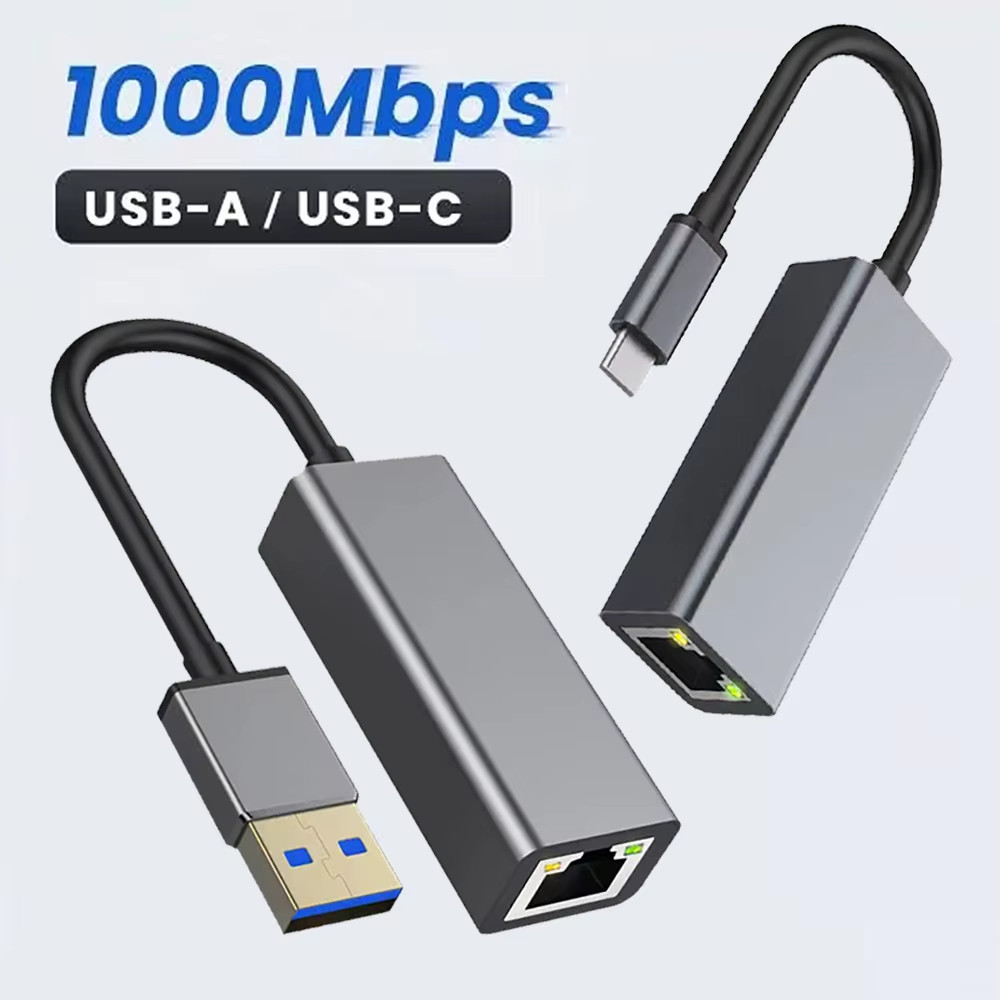 Adaptador Ethernet 100Mbps USB 3.0 Tipo C Para RJ45 Placa De Rede Android Lan Cabo De Internet MacBook wifi pc Windows X