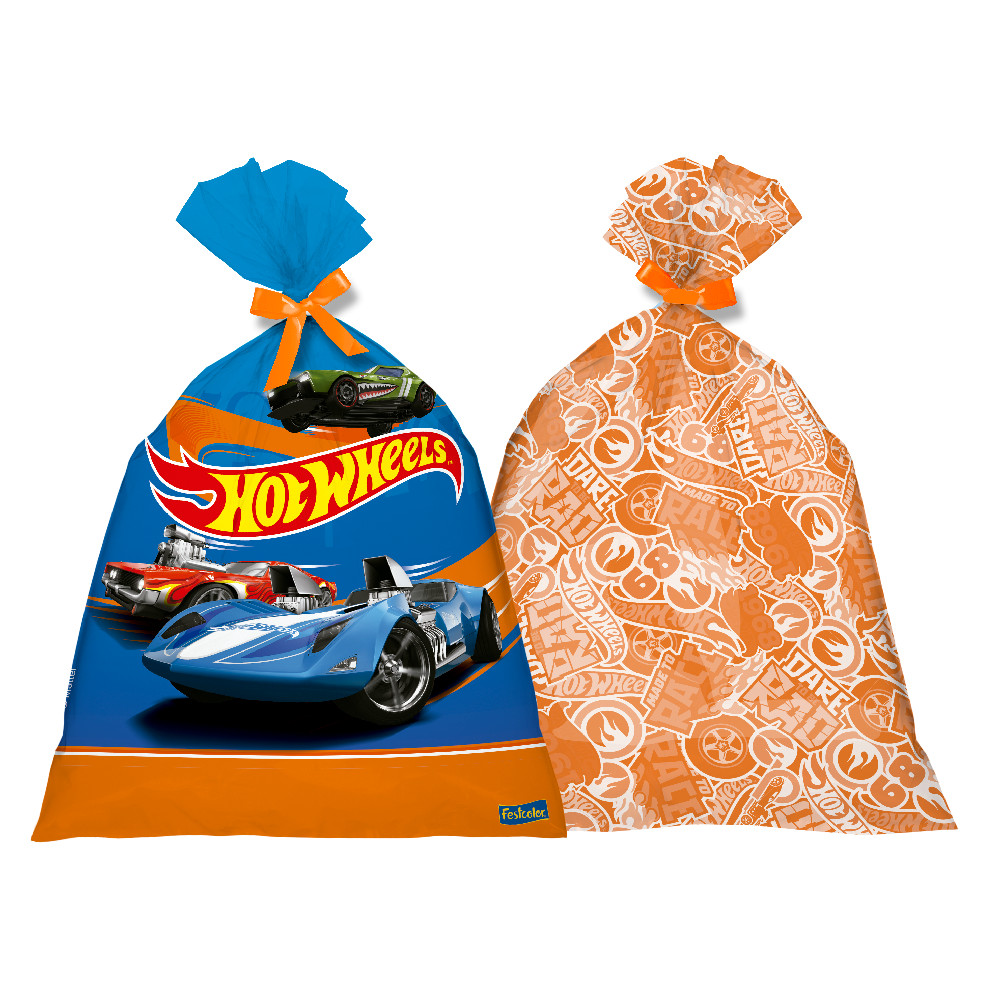 8 ~40 SACOLA  HOT WHEELS FESTA  LEMBRANCINHA  FESTCOLOR