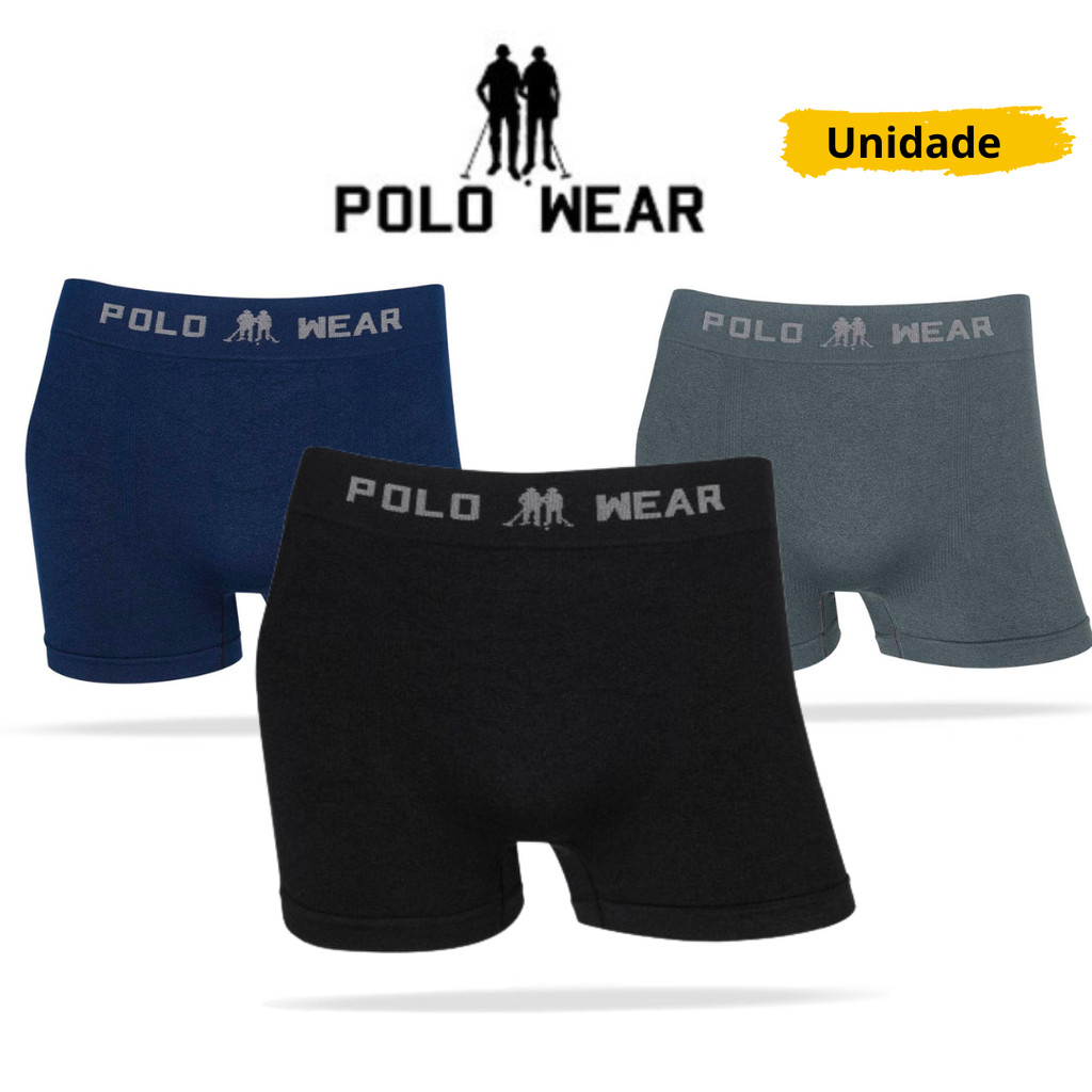 Cueca Boxer Masculino  Polo Wear Microfibra Adulto Sem Costura Original