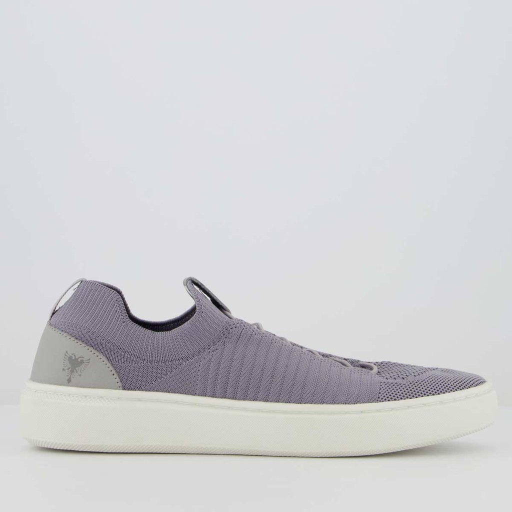 Tênis Cavalera Knit Type Cinza Claro - Men Shoes