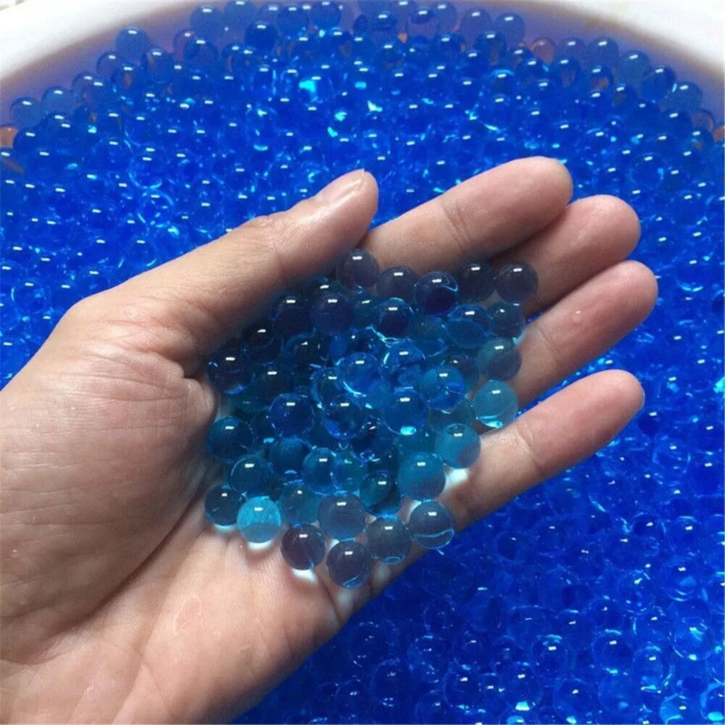 Kit 8 16 20 Mil Bolinhas Gel Hidrogel Azul 7-8mm Bolas Orbeez Cristal Brinquedo Tipo NerfArminha TOP