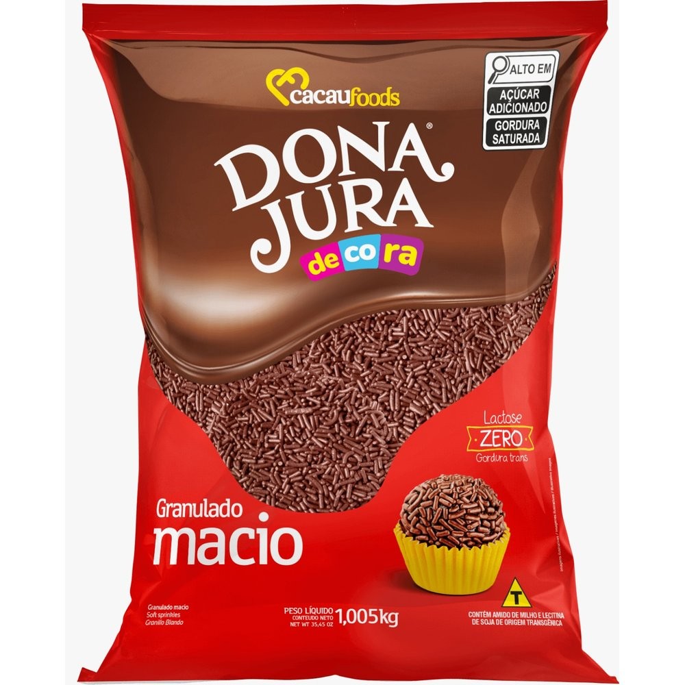 Chocolate Granulado Macio 1,05kg - Dona Jura em Oferta na Shopee