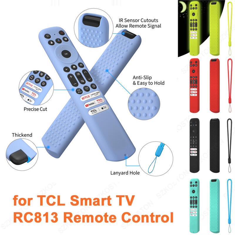 Capa Remota De Silicone Para TV Inteligente , De Controle TCL RC813 RC923 FMB3/RC902V FMR1 FMR4 FMR5 TVs Proteção