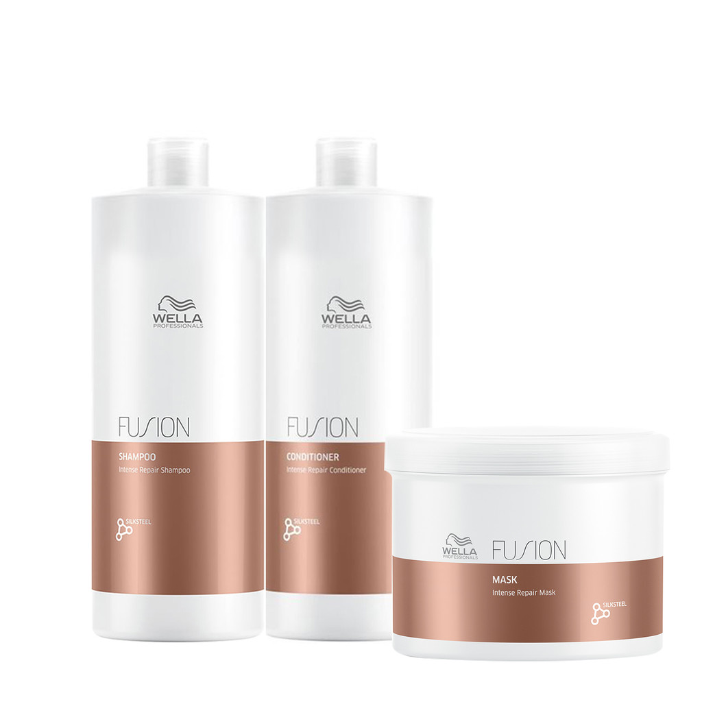 Wella Professionals Kit Fusion Salon Trio (3 Produtos) Grande em Oferta na Shopee