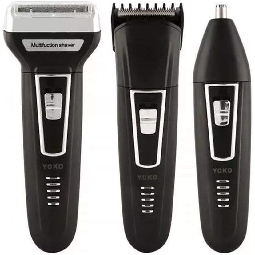 Aparador de Pelos 3 em 1 Máquina de Barbear Elétrica Shaver Nariz Orelha Barba