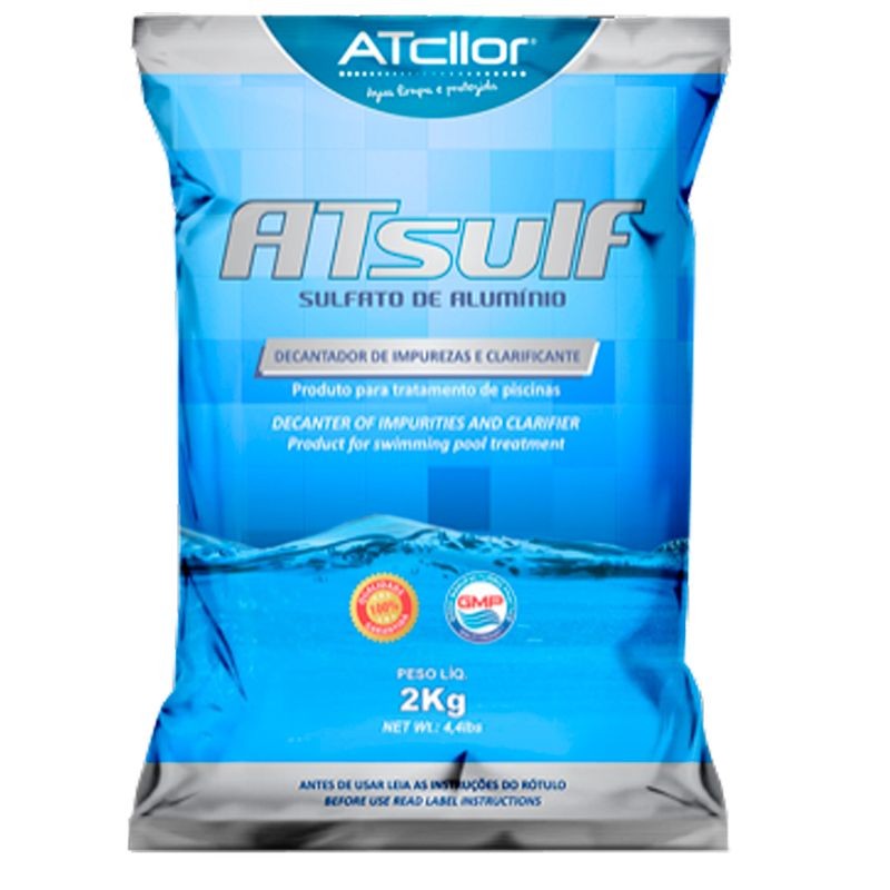 Sulfato De Alumínio Decantador de Impurezas E Clarificante Atcllor Atsulf 2Kg - Home & Living