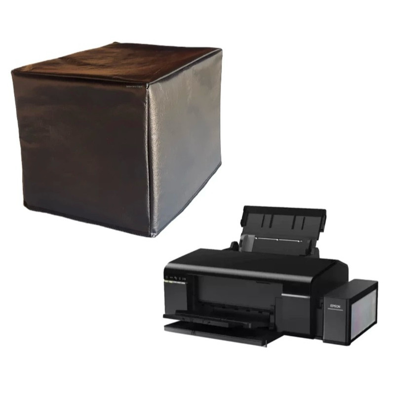 Capa Para Impressora Epson Ecotank L800 Em Corino Preto De Alta Qualidade