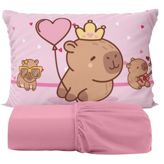 Kit Jogo de Lençol Infantil Capivara fofinha Menina Varias Estampas em Oferta na Shopee