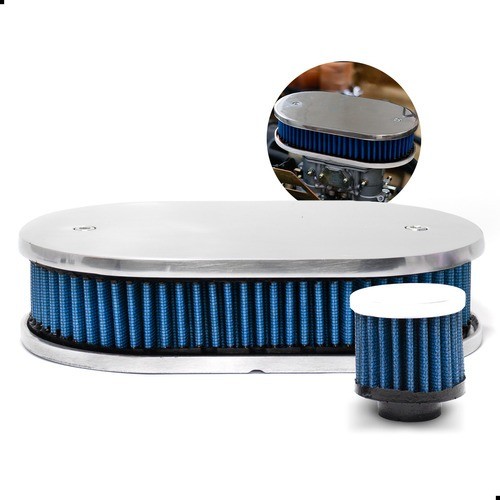 Filtro Ar Esportivo Opala 4/6cc Carburador Dfv228 Bocal 58mm