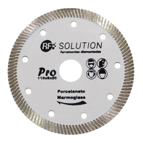 Disco de Corte Diamantado Extra Fino 110mm Meia Esquadria Porcelanato Cerâmica