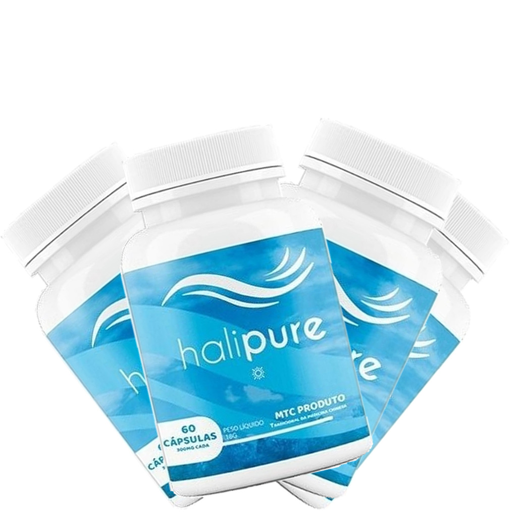 suplemento alimentar em cápsulas halipure 240 caps 4 potes