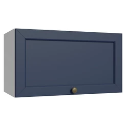 Armário Aéreo 60 cm 1 Porta Basculante Branco/Azul Vik Madesa