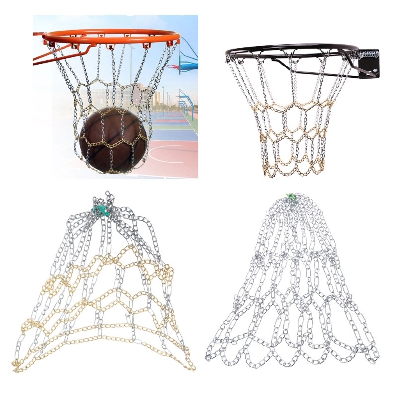 Estone Outdoor Basketball Targets Net Trançado Metal Chain