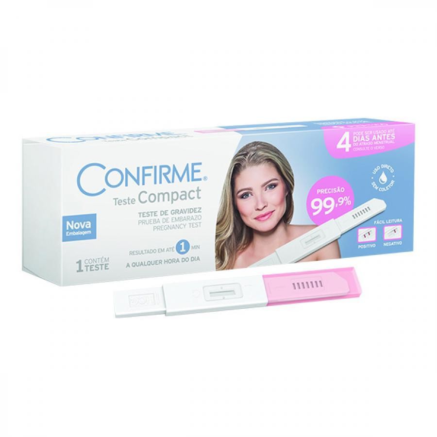 Teste De Gravidez Confirme Compact Com 1 Unidade em Oferta na Shopee